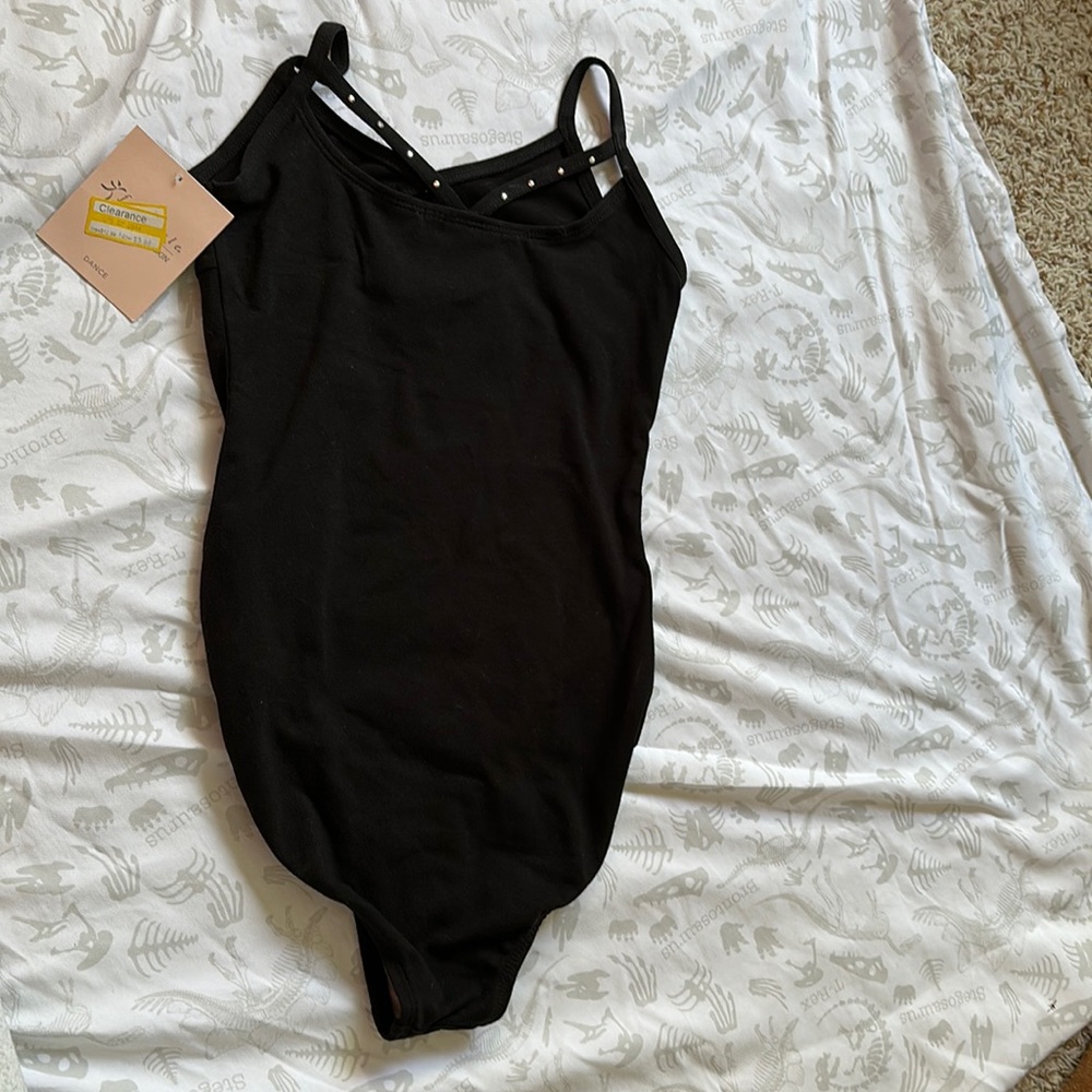 Danskin freestyle, black leotard